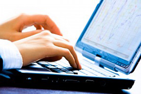 Telematik Software Telematics software on a laptop