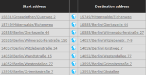 ENAiKOON inViu pro: Adressen im Fahrtenbuch mit Reverse Geocoding