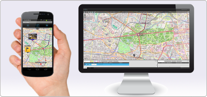 inViu_routes_on_phone_and_inViu_web_map inViu_routes_on_phone_and_inViu_web_map